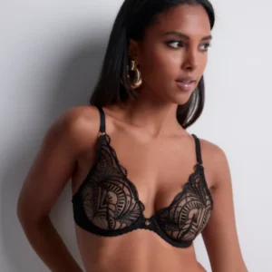 Soutien-gorge triangle armatures Aubade Vibes noir – Graphique et sensuel