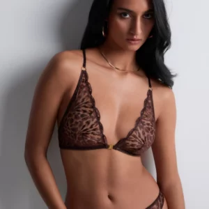 Soutien-gorge Triangle Bralette Aubade Crazy in Love – Satin Brown