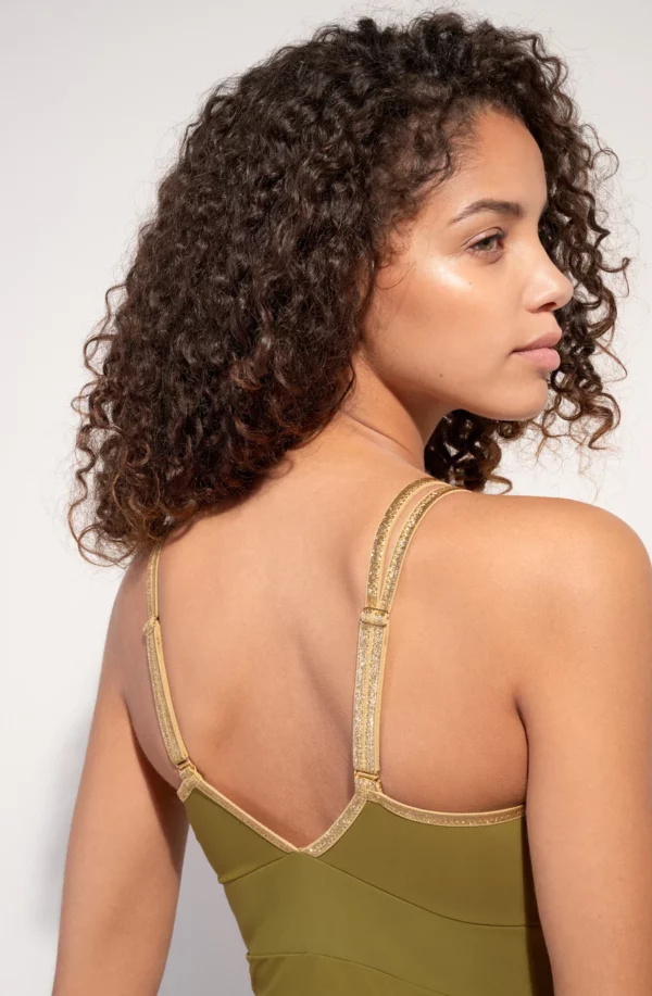 Maillot de bain 1 pièce bronze Pain de Sucre Laos – Dos croisé & effet gainant – Image 8