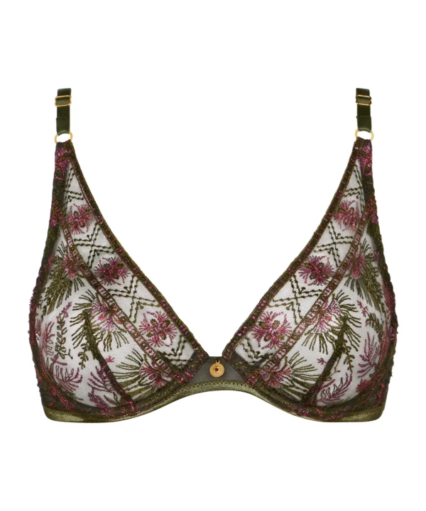 Soutien-gorge Triangle avec armatures Aubade Sound of Heart – Dark Garden – Image 2