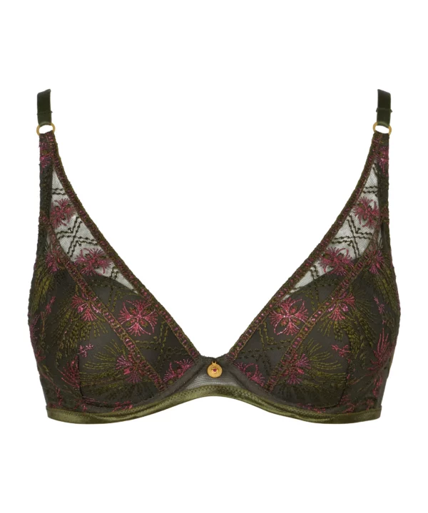 Soutien-gorge Plunge foulard Aubade Sound of Heart – Dark Garden – Image 2