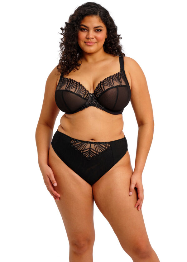 Slip brésilien Elomi Reja – Noir – Image 2