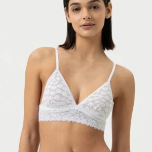 Soutien-gorge sans armatures coqué Mey Serie Savage Lace Blanc