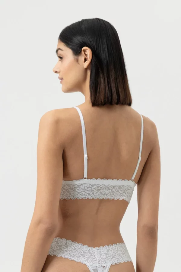 Soutien-gorge sans armatures coqué Mey Serie Savage Lace Blanc – Image 3