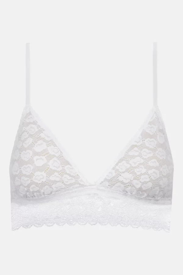 Soutien-gorge sans armatures coqué Mey Serie Savage Lace Blanc – Image 6
