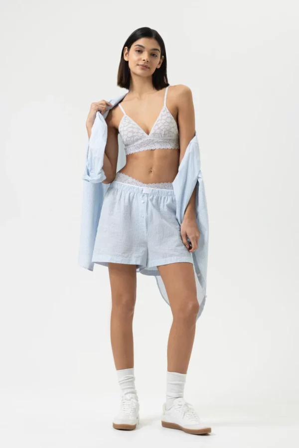 Soutien-gorge sans armatures coqué Mey Serie Savage Lace Blanc – Image 7