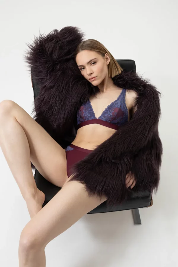 Soutien-gorge sans armatures avec coque Mey Poetry Dream Boysenberry – Image 7
