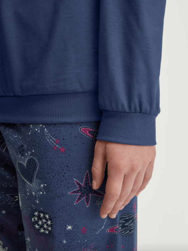 Pyjama avec bords élastiques Calida Mystic Nights en coloris Cobalt Blue – Image 4