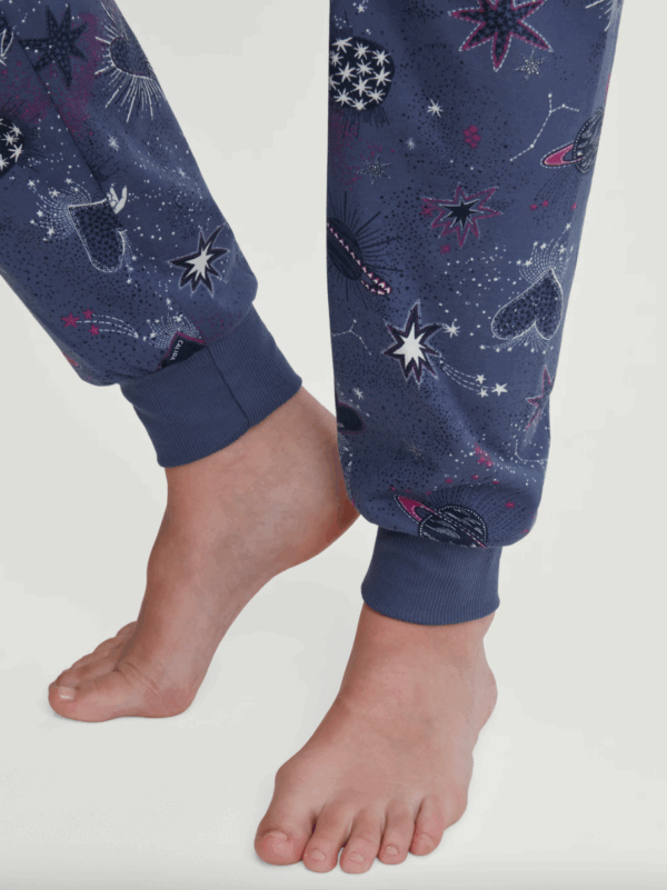 Pyjama avec bords élastiques Calida Mystic Nights en coloris Cobalt Blue – Image 5
