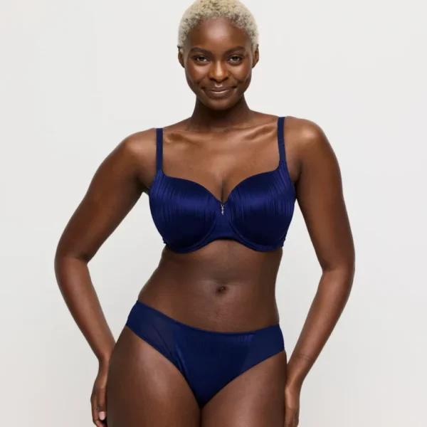 Soutien-gorge rembourré forme cœur PrimaDonna Twist Knokke – Bleu Saphir