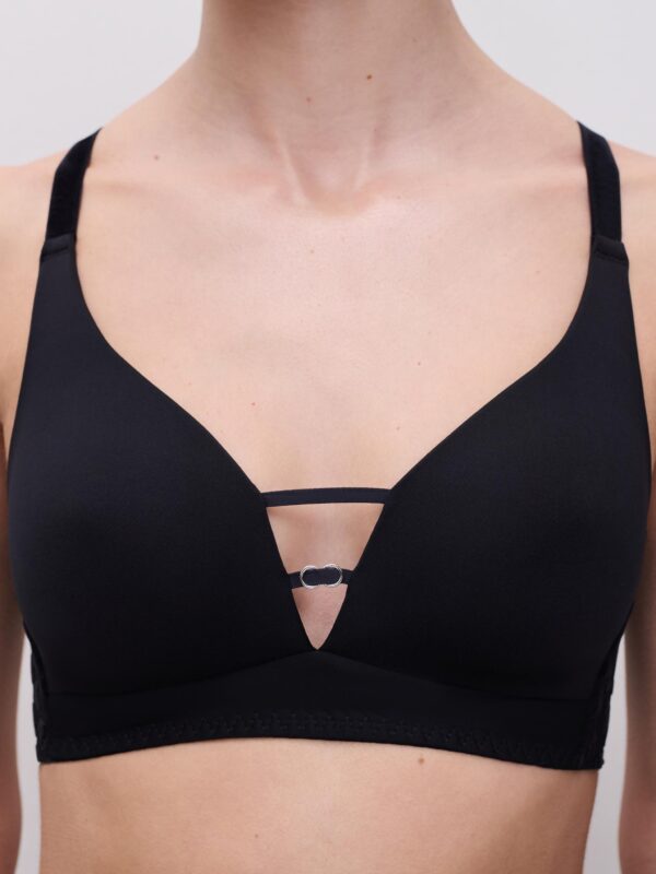 Soutien-gorge sans armature Chantelle Pulp Girls Noir – Image 3