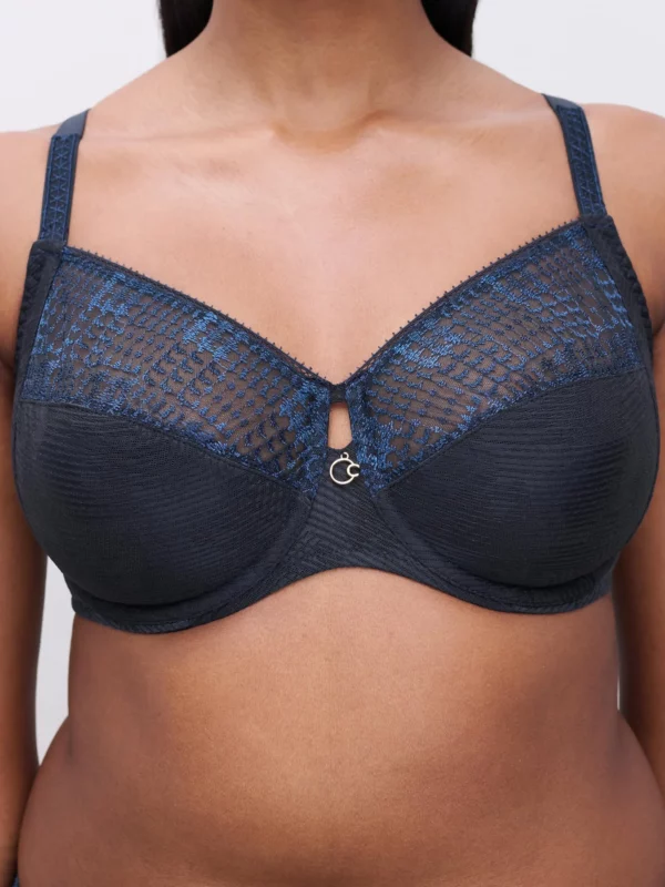 Soutien-gorge Emboitant Chantelle Intrigue Bleu Marine – Image 3