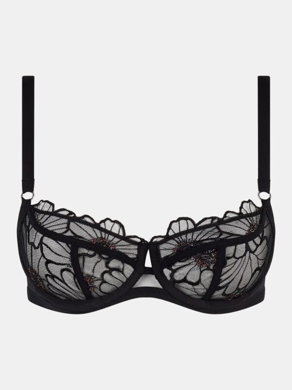 Soutien-gorge Corbeille Chantelle Pulp Lush Noir Festif – Image 6