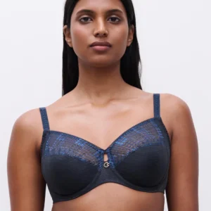 Soutien-gorge Emboitant Chantelle Intrigue Bleu Marine