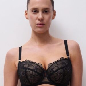 Soutien-gorge Corbeille Chantelle Pulp Lush Noir Festif