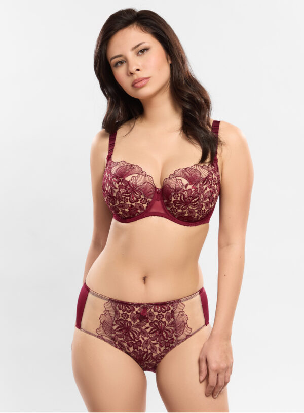 Soutien-gorge corbeille Empreinte Agathe Amarante – Image 2